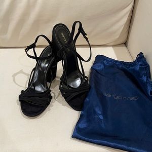 2 OR MORE GET 25% OFF! Sergio Rossi Block Heel Sandal